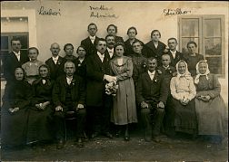 svatební fotografie Antonín Lacek a Anežka Lacková roz. Laryšová, 30. 9. 1922