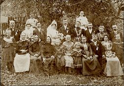 svatební fotografie Jan Vašica a Františka Vašicová roz. Gardavská, 1908 Kojetín