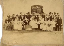 svatební fotografie Antonín Kožaný a Marie Anna Šimečková, rok 1895